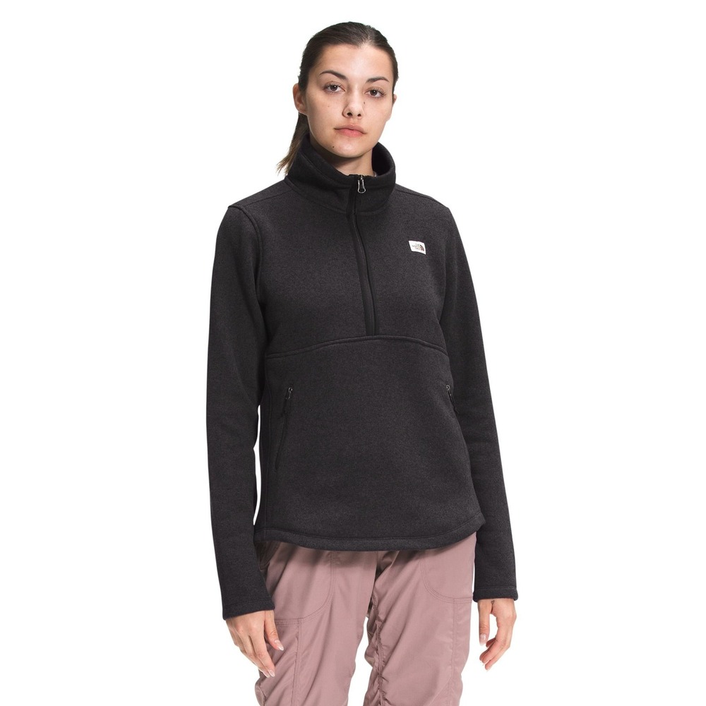 The North Face Women's Crescent 1/4 Zip Pullover, TNF Black Heather, XXL NEW